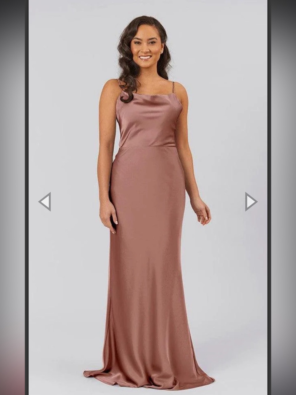 Kennedy Blue Satin Bridesmaid Dress